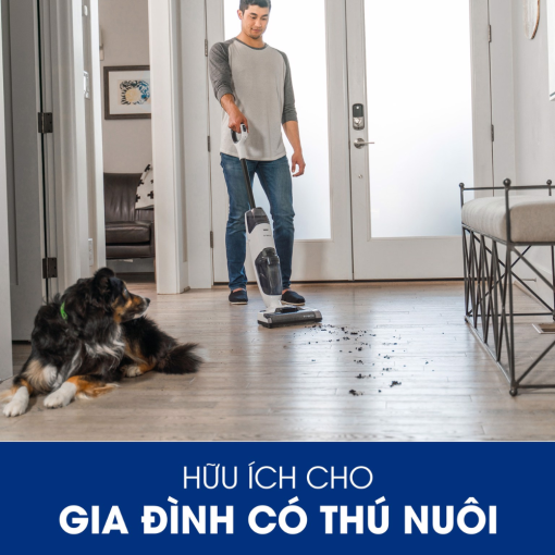 Máy hút bụi lau nhà Tineco iFloor 2 Max cho gia đình có thú nuôi