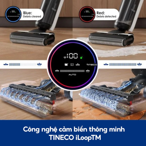 Máy hút bụi lau nhà Tineco Floor One S6 công nghệ cảm biến thông minh