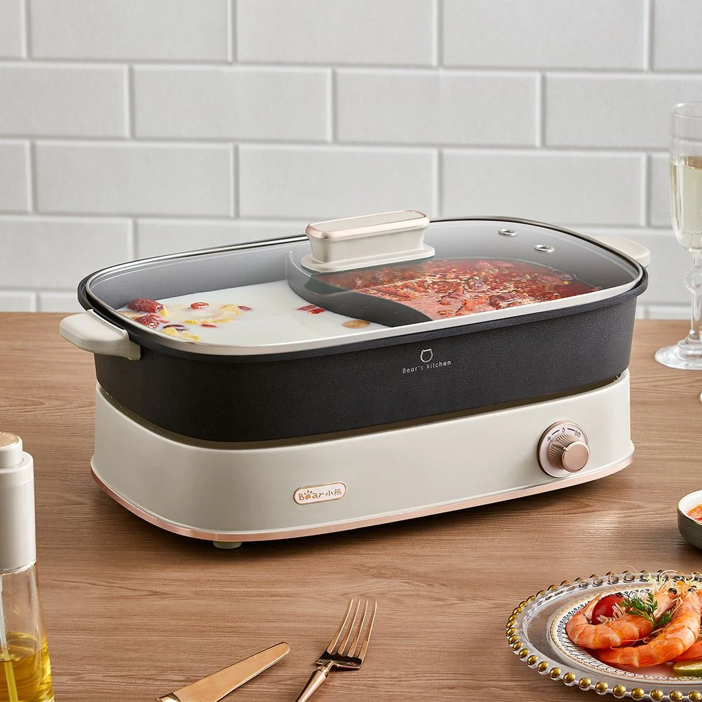 Nồi lẩu hai ngăn Bear DHG-D65A1 - Chính hãng - Ảnh 5