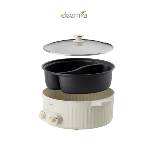 Nồi lẩu điện 2 ngăn Deerma DG50W