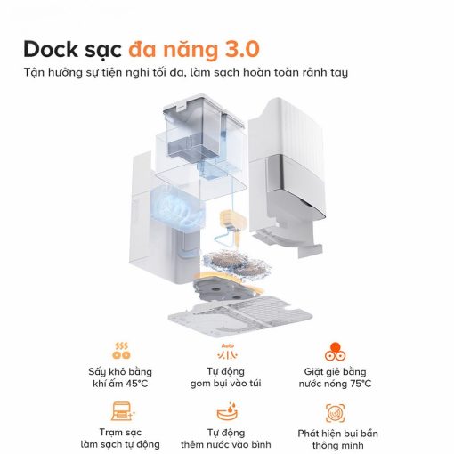 Robot hút bụi lau nhà Roborock Q Revo Edge 5V1 – Bản Quốc Tế