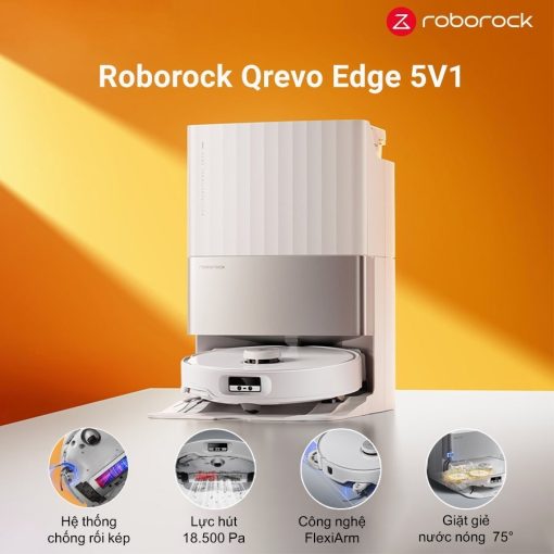 Robot hút bụi lau nhà Roborock Q Revo Edge 5V1 – Bản Quốc Tế
