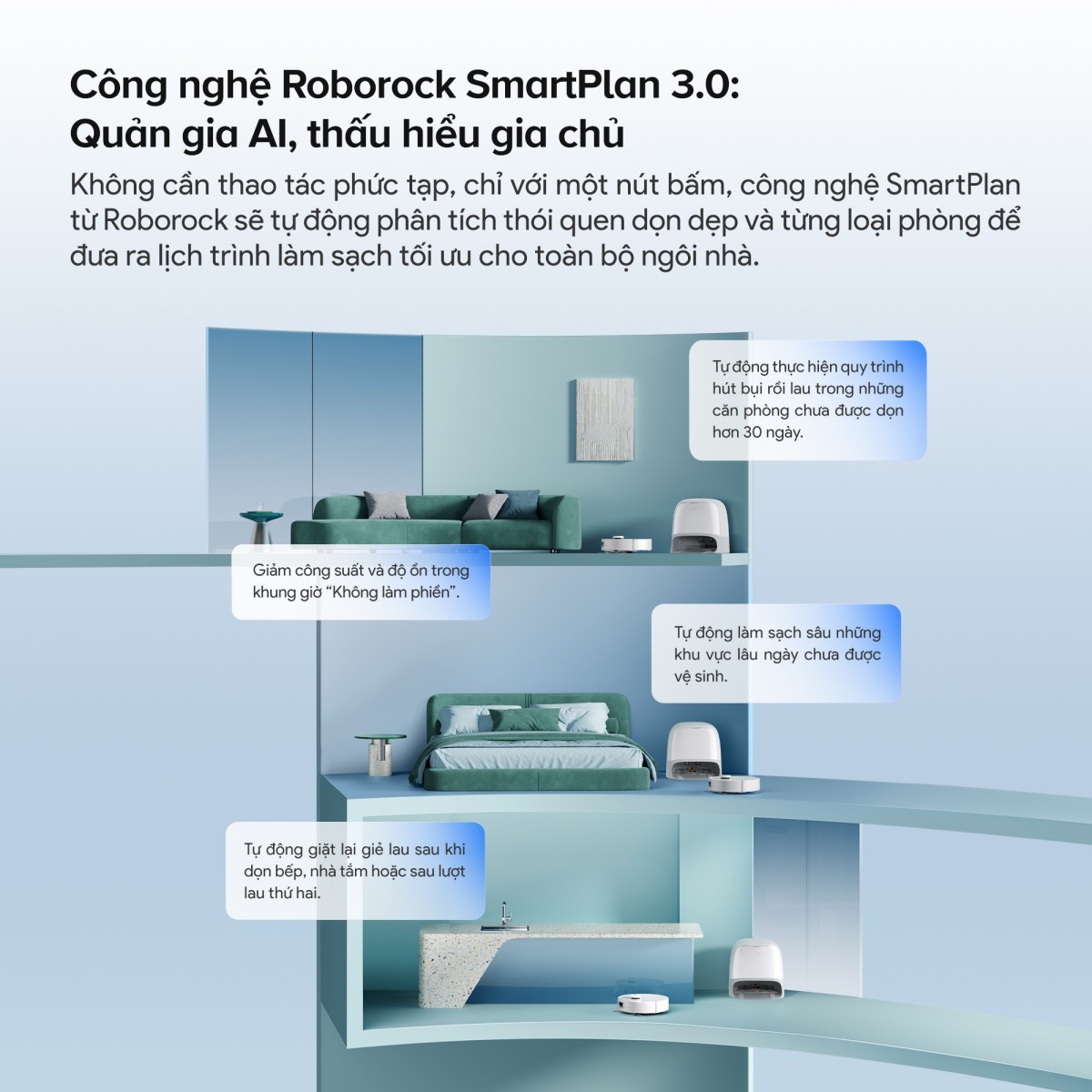 Roborock Qrevo Curv 2 Flow công nghệ smartplan 3.0